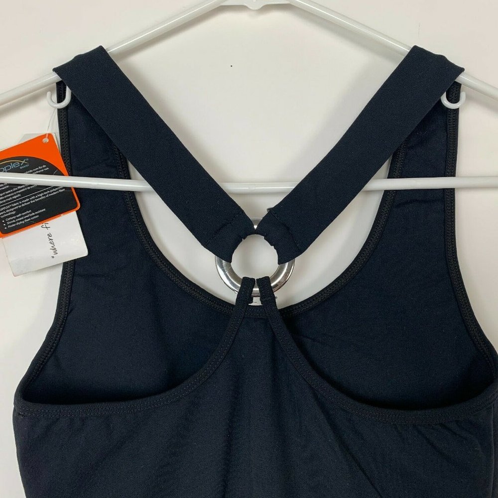 Compression Ring Racerback Tank Top XS-S Black - Picture 5 of 11